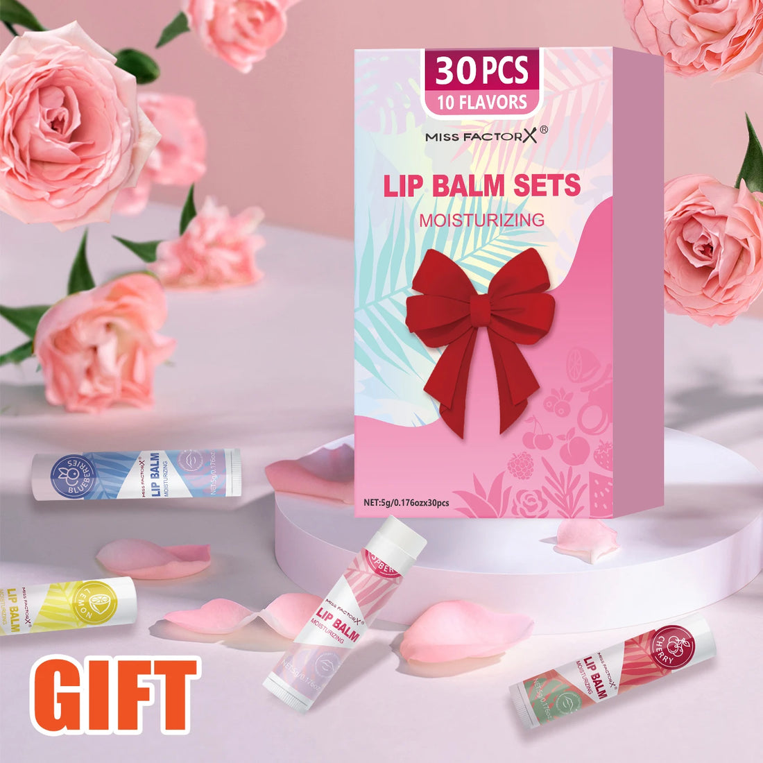 30pcs/box lipstick set, lip moisturizing, moisturizing, smooth, delicate, soft, shiny lips exclusive for women, the best choice