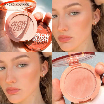 Facial Blush, Pink Blush, Moisturizing and Brightening Complexion, Cute and Charming, Waterproof, Facial Cosmetics