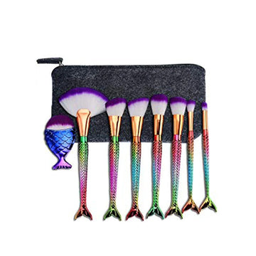 7 PCS Makeup Brushes Set, Stocking Stuffers for Teen Girls Kids Women, Foundation Eyebrow Blush Brushes
