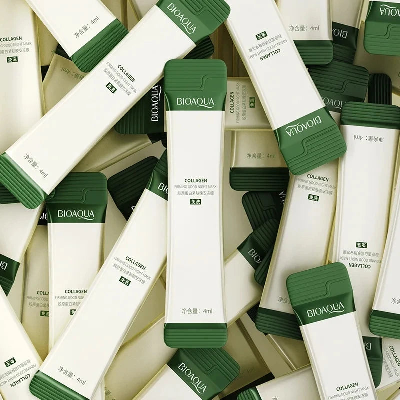 30pcs BIOAQUA Collagen Sleeping Facial Masks skincare Moisturizing Brightening Firming Face Mask Korean Skin Care for Face