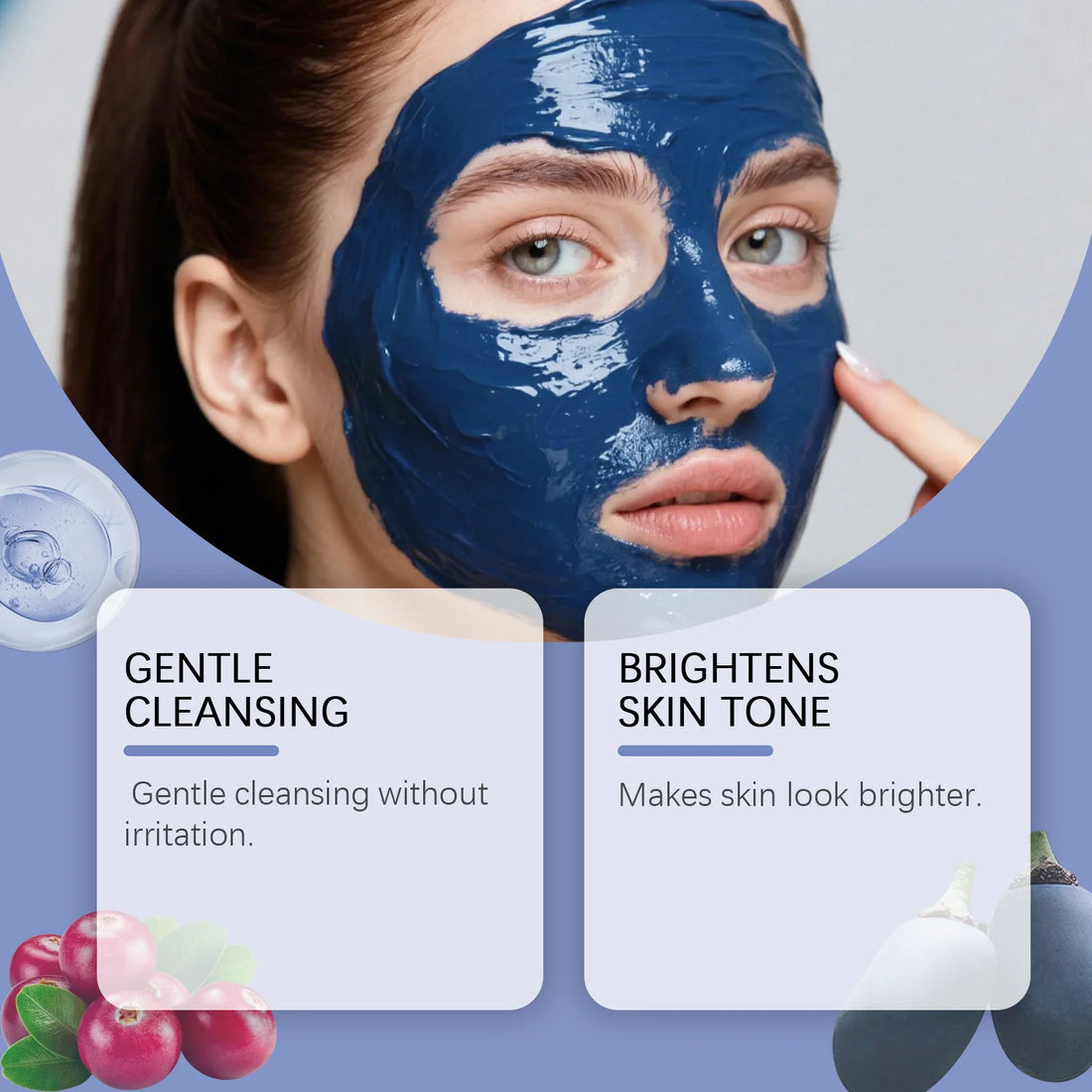 Facial Mask Powder Gentle Cleansing Pores Oil Control Brightening Increasing Elasticity Deep Hydration Glowing Skin Care Product